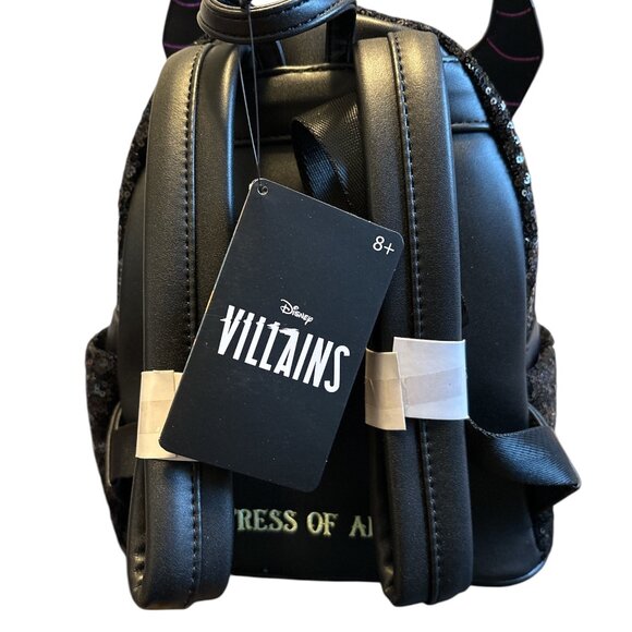 Loungefly Disney Maleficent Sequin Dragon Exclusive Mini Backpack - Picture 3 of 4